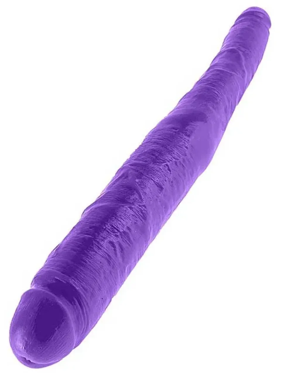 #10781 - 43 cm Çift Başlı Mor Dildo Penis
