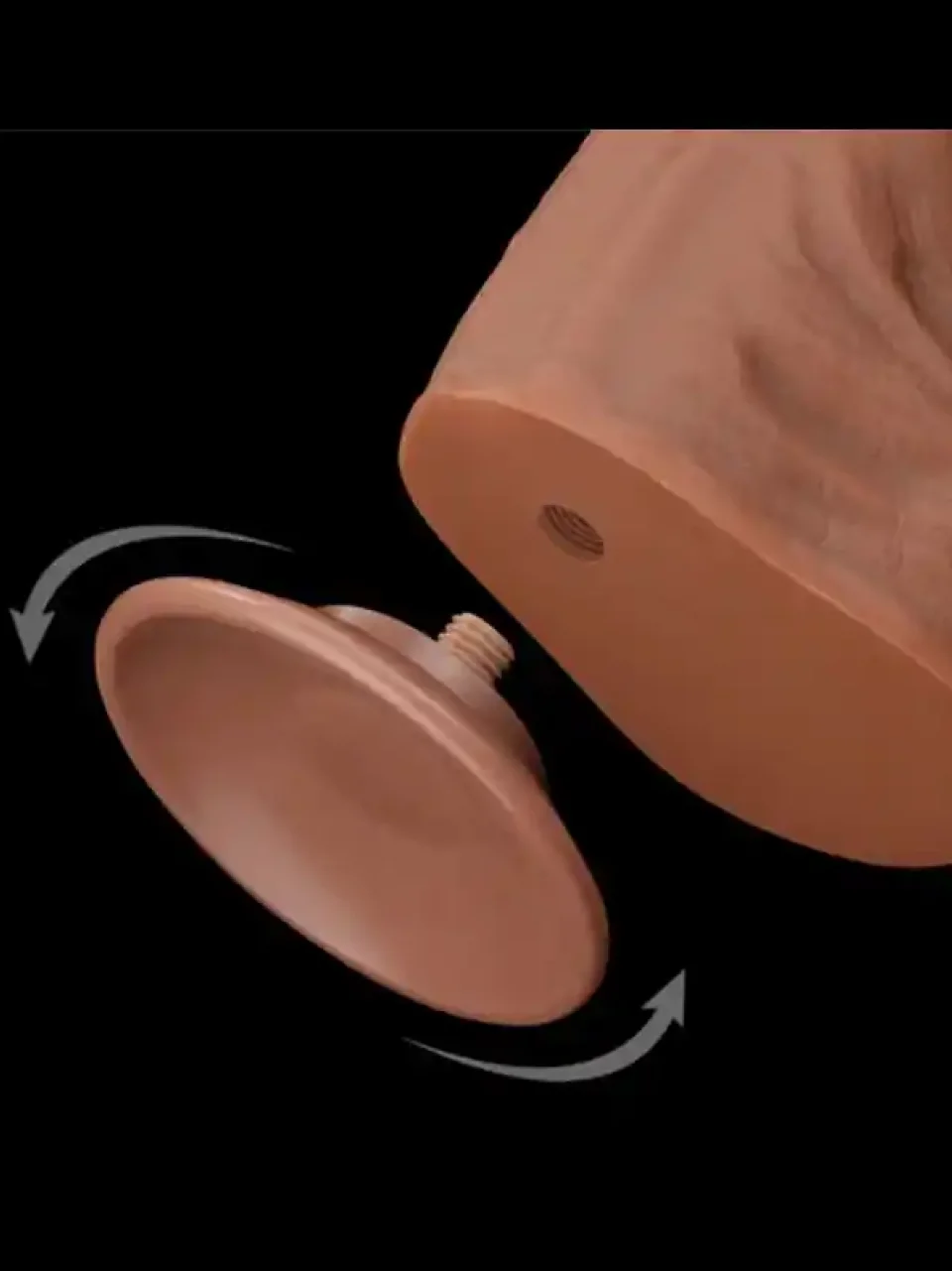 #10792 - 36 cm Çift Katmanlı Gerçekçi Ten Dokusunda Dev Kalın Dildo Penis