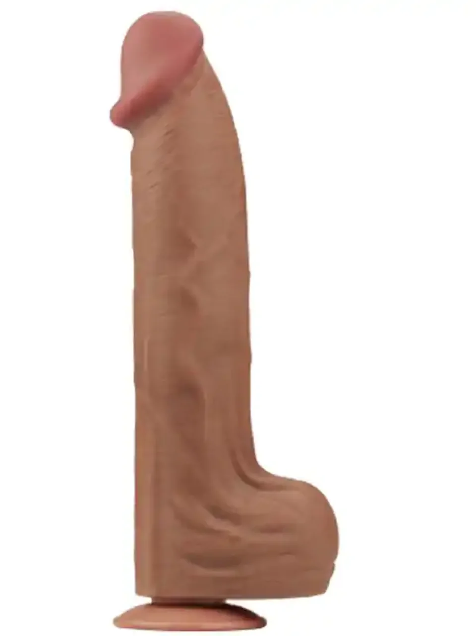 #10790 - 36 cm Çift Katmanlı Gerçekçi Ten Dokusunda Dev Kalın Dildo Penis