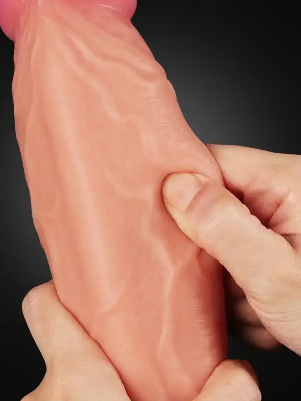 #10815 - 25 cm Gerçekçi Çift Katmanlı Dildo Penis