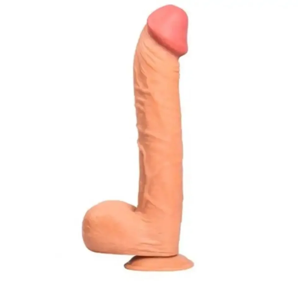 #11476 - 31,5 cm Dev Boy Kalın Gerçekçi Vantuzlu Dildo Penis