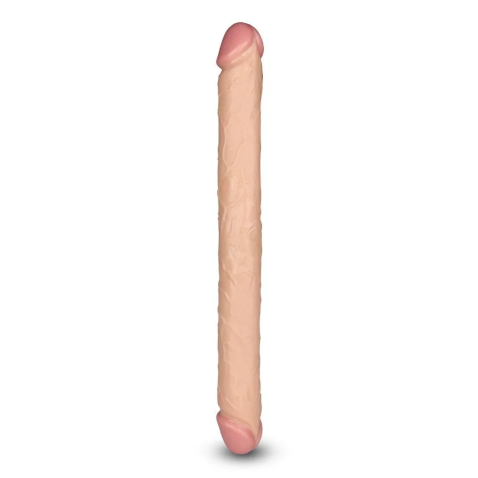 #10888 - 43 cm Çift Taraflı Realistik Dildo Anal Vajinal Penis
