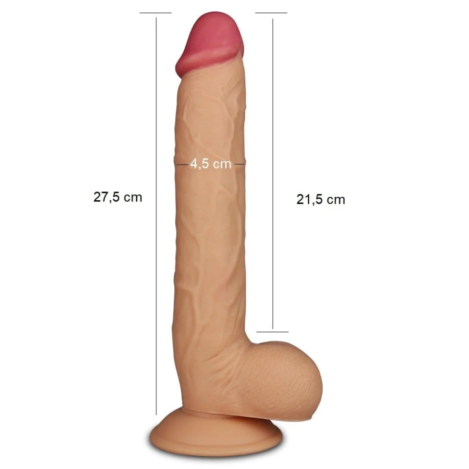 #10933 - 27,5 cm Gerçekçi Dev Dildo Penis