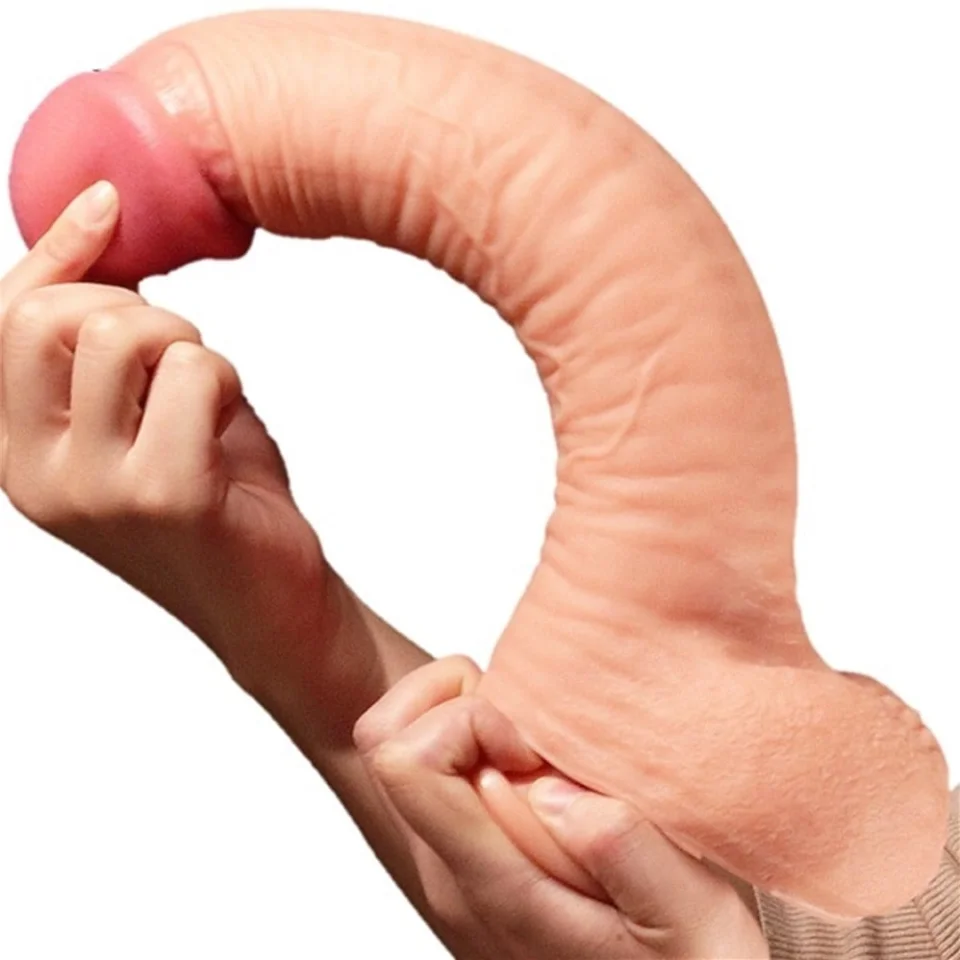 #10954 - 30,5 cm Yeni Nesil Çift Katmanlı Kalın Realistik Dev Dildo Penis