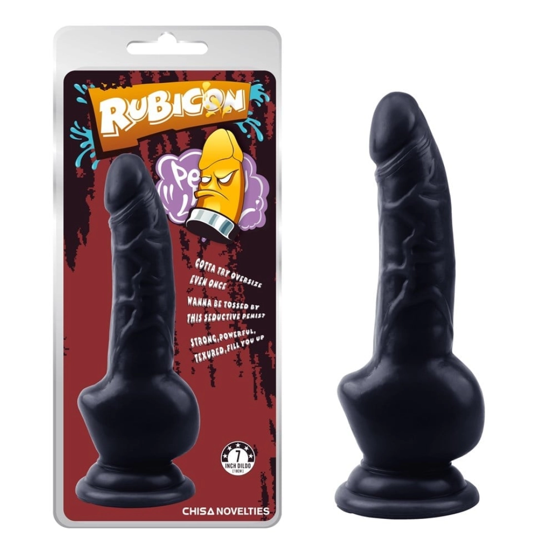 #12532 - 18 cm Gerçekçi Zenci Dildo Penis