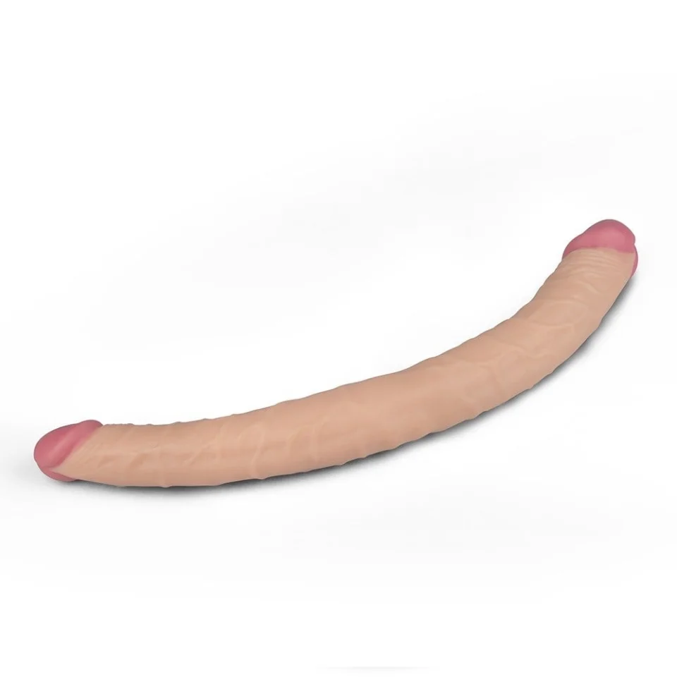 #10970 - 36,5 cm Çift Taraflı Realistik Dildo Anal Vajinal Penis