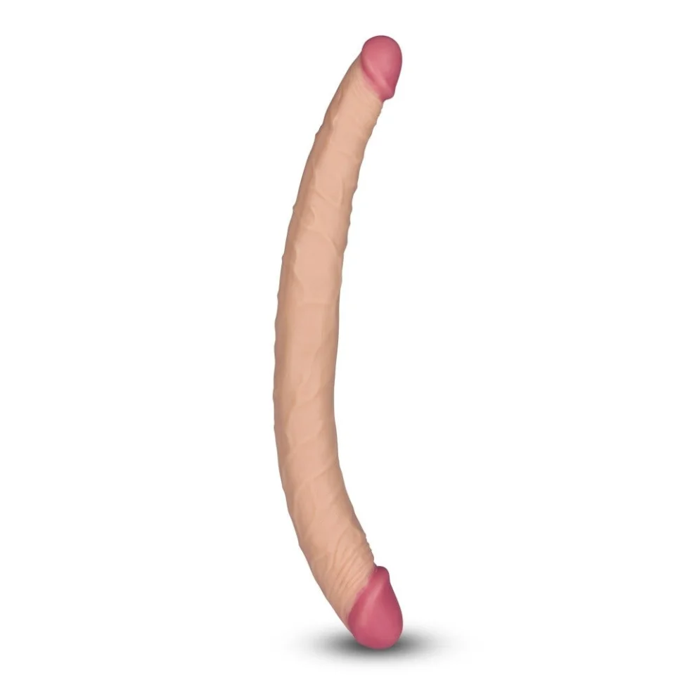 #10975 - 36,5 cm Çift Taraflı Realistik Dildo Anal Vajinal Penis