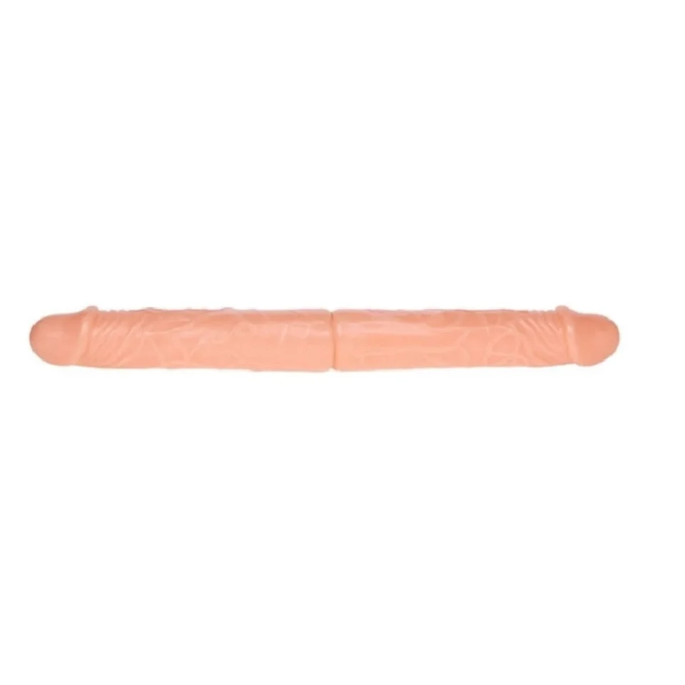 #10976 - 36 Cm Çift Taraflı İki Yönlü Esnek Dildo Kıkırdaklı Penis