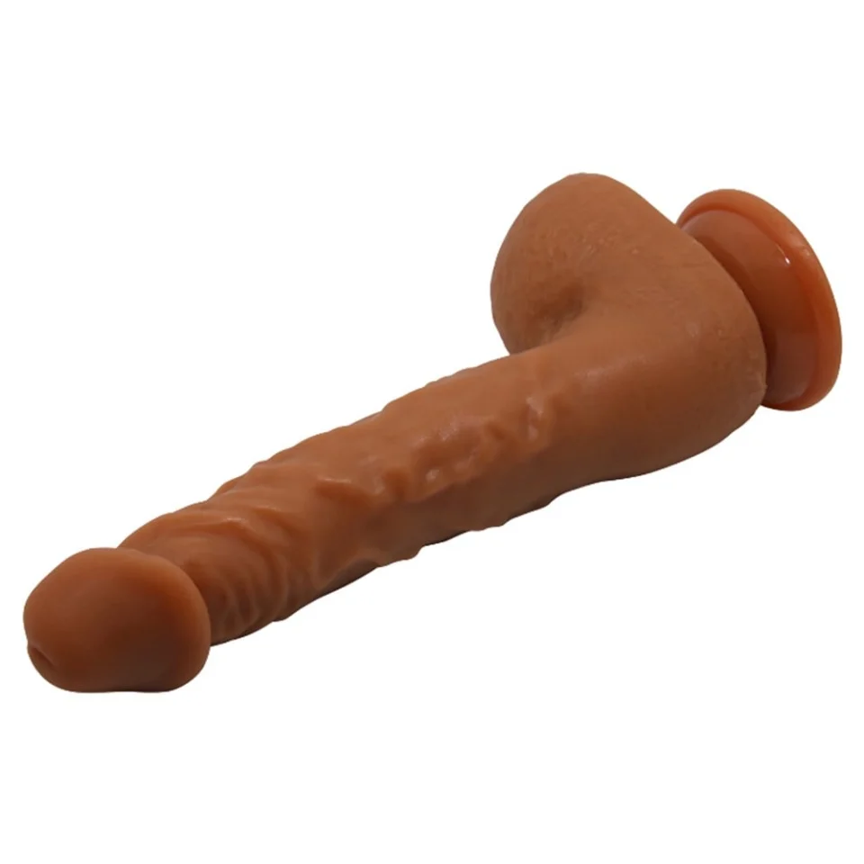 #10982 - 25,2 cm Realistik Vantuzlu Melez Dildo Penis