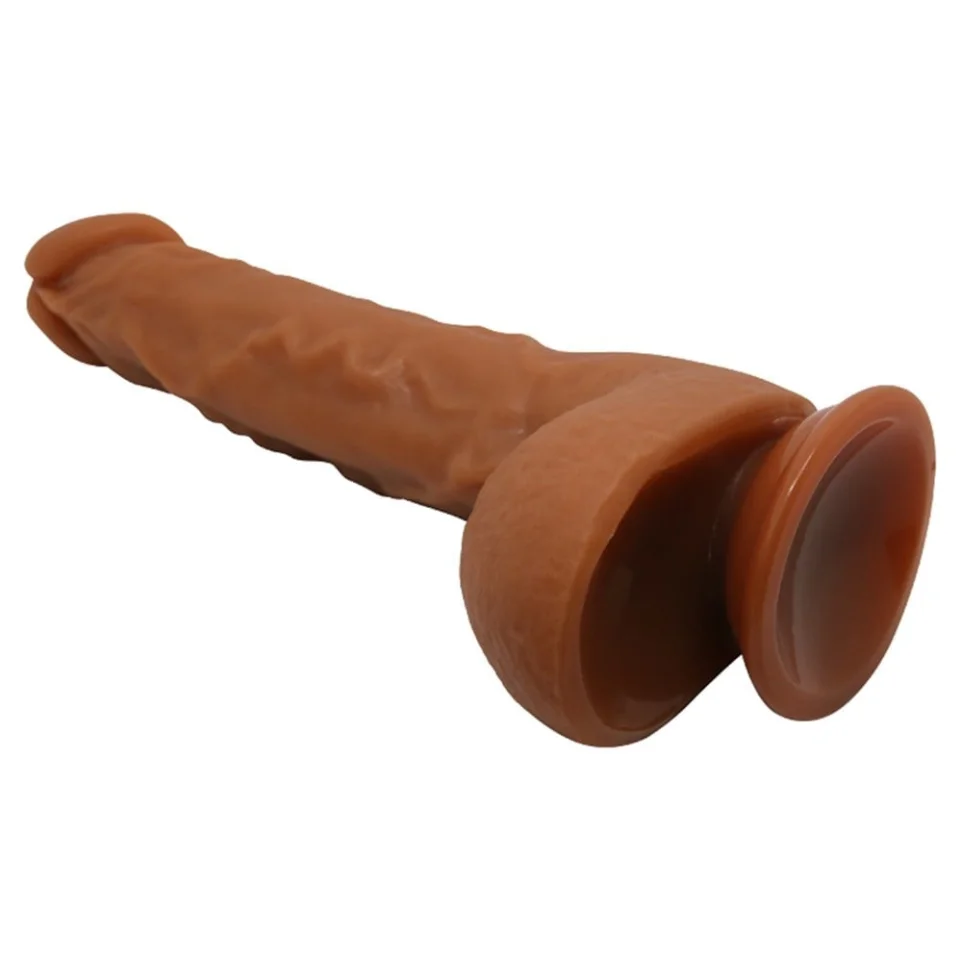 #10983 - 25,2 cm Realistik Vantuzlu Melez Dildo Penis