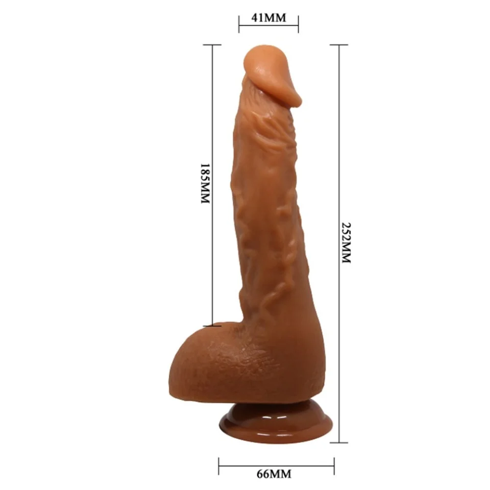 #10986 - 25,2 cm Realistik Vantuzlu Melez Dildo Penis