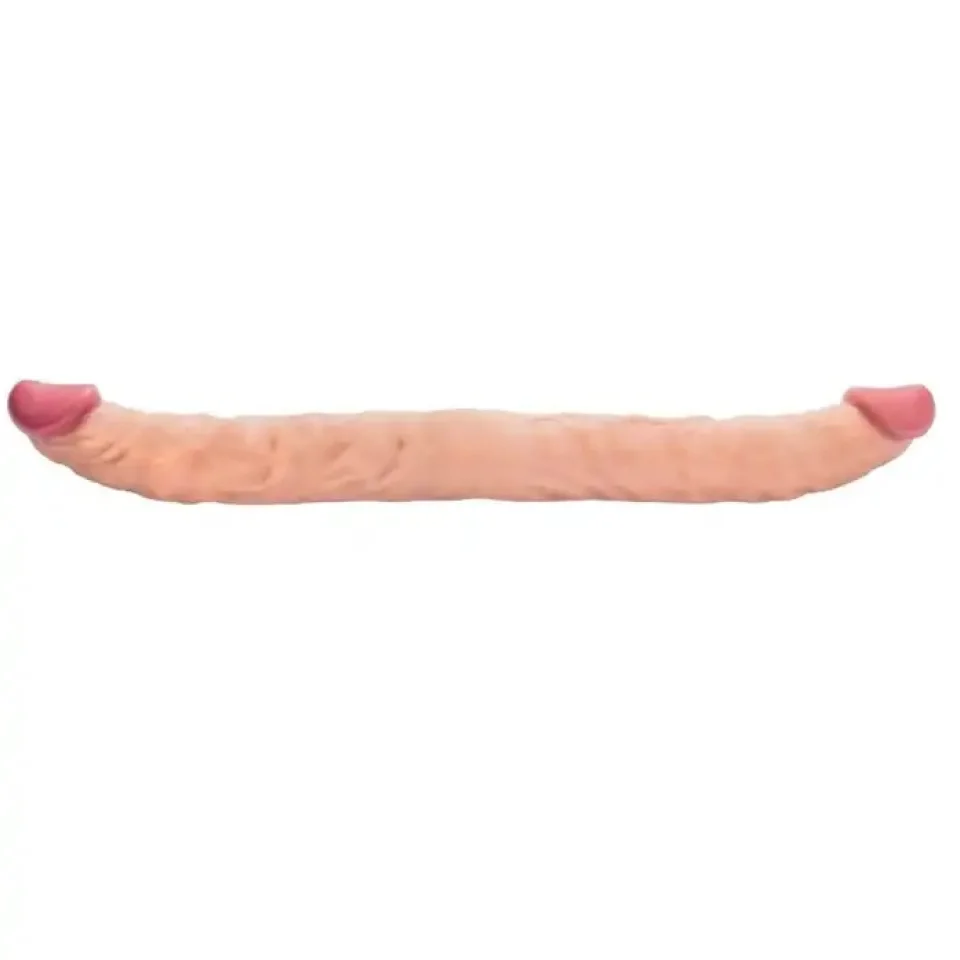 #11499 - 40 cm Çift Taraflı Realistik Dildo Anal Vajinal Penis