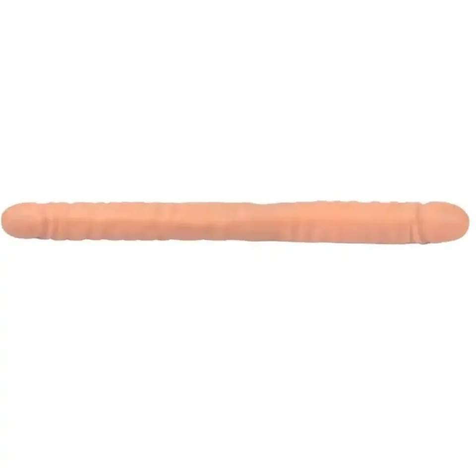 #11502 - 46 cm Çift Taraflı Realistik Dildo Anal Vajinal Penis