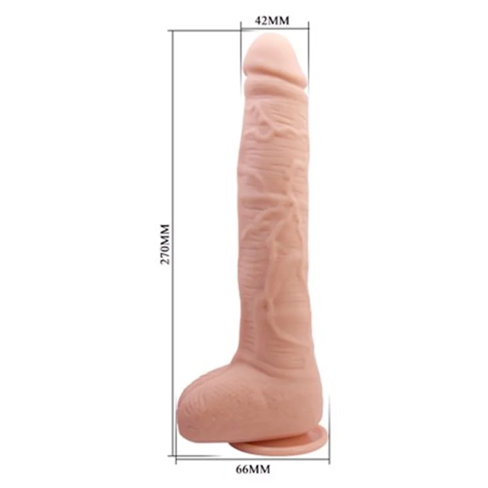 #11003 - 27 cm Büyük Boy Realistik Vantuzlu Dildo Penis