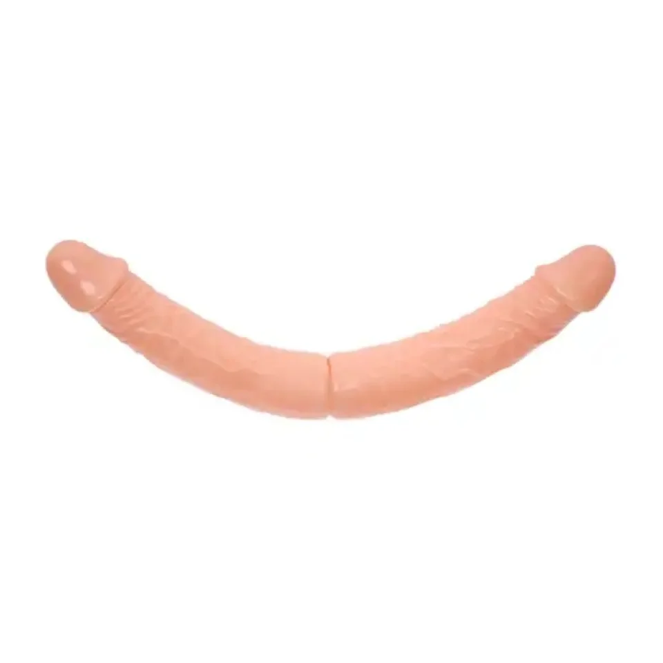 #11509 - 36 cm Çift Taraflı Realistik Dildo Anal Vajinal Penis