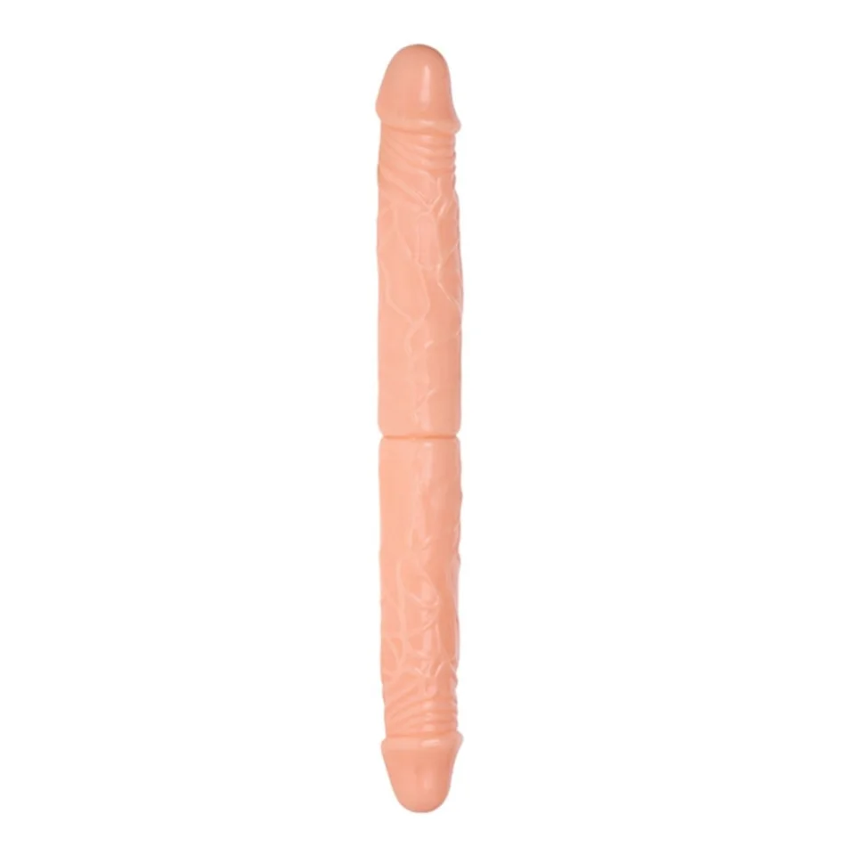 #11012 - 36 cm Çift Taraflı Realistik Dildo Anal Vajinal Penis