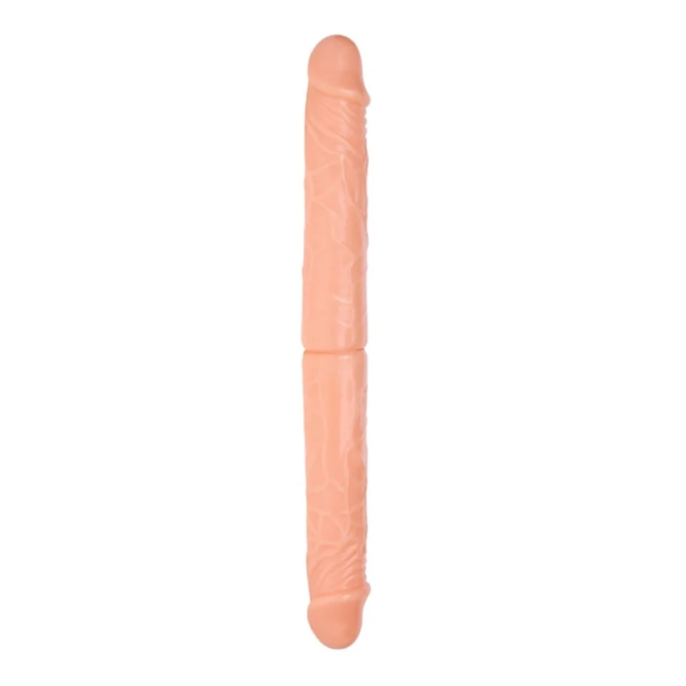 #11013 - 36 cm Çift Taraflı Realistik Dildo Anal Vajinal Penis