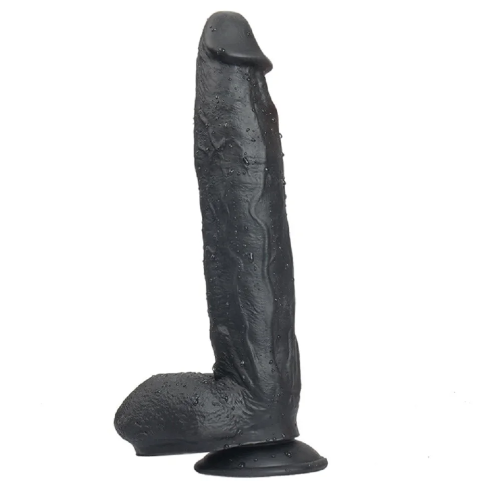 #11057 - 31 cm Vantuzlu Realistik Zenci Penis Anal Vajinal Dildo