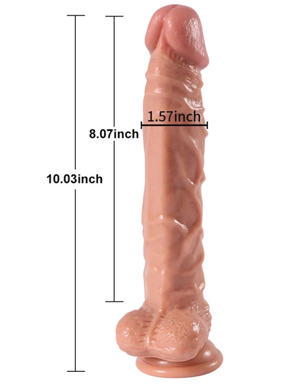 #11175 - 25.5 cm Döner Başlı Uzaktan Kumandalı Şarjlı Dildo Vibratör