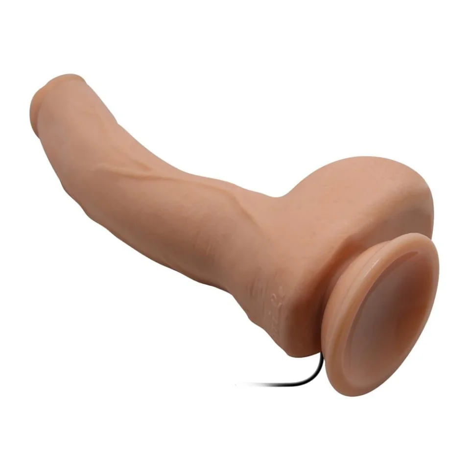 #11205 - 27 cm Titreşimli Gerçekçi Kalın Dildo Penis