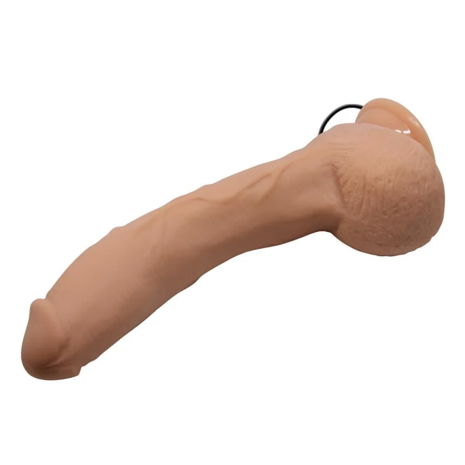 #11206 - 27 cm Titreşimli Gerçekçi Kalın Dildo Penis
