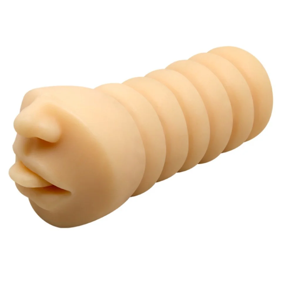 #11338 - 3 Boyutlu Suni Oral Mastürbatör Kayganlaştırıcı Hediyeli