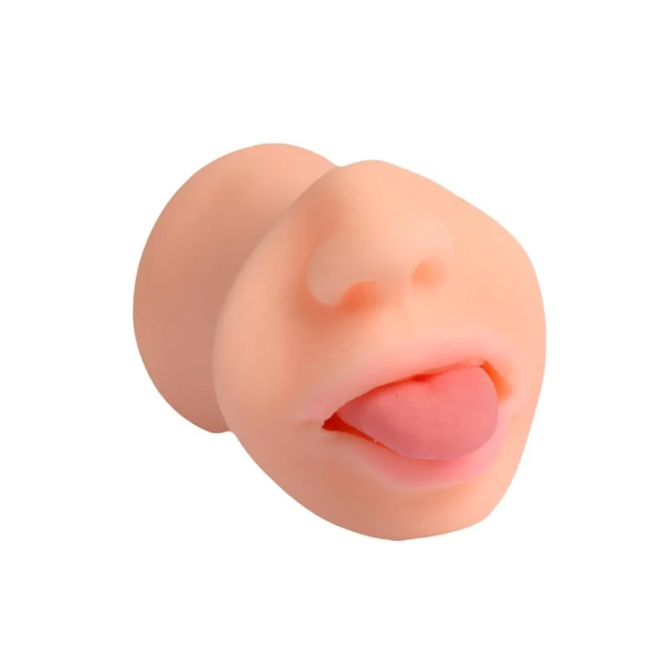 #11361 - 3 Boyutlu Suni Oral Mastürbatör Kayganlaştırıcı Hediyeli