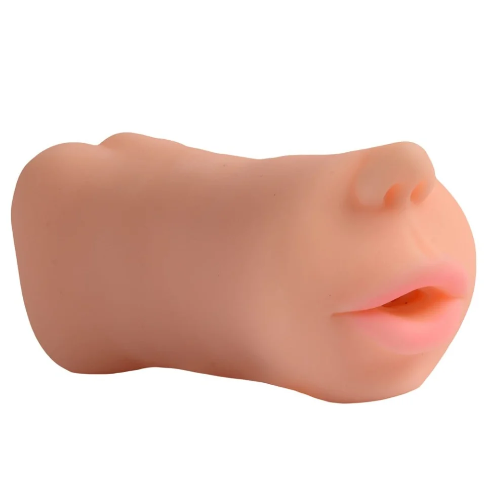 #11367 - 3 Boyutlu Suni Oral Vajinal Mastürbatör Kayganlaştırıcı Hediyeli