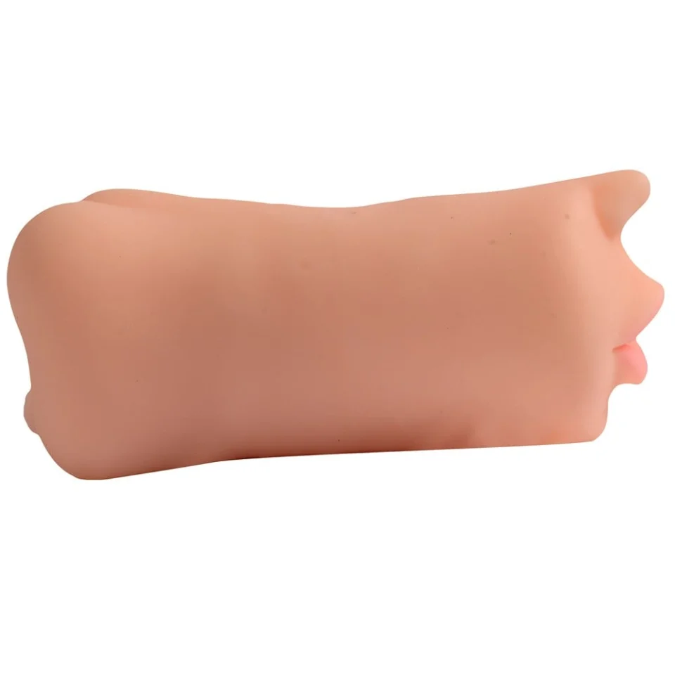 #11371 - 3 Boyutlu Suni Oral Vajinal Mastürbatör Kayganlaştırıcı Hediyeli