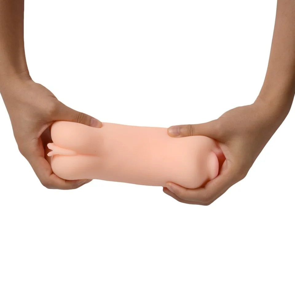 #11373 - 3 Boyutlu Suni Oral Vajinal Mastürbatör Kayganlaştırıcı Hediyeli