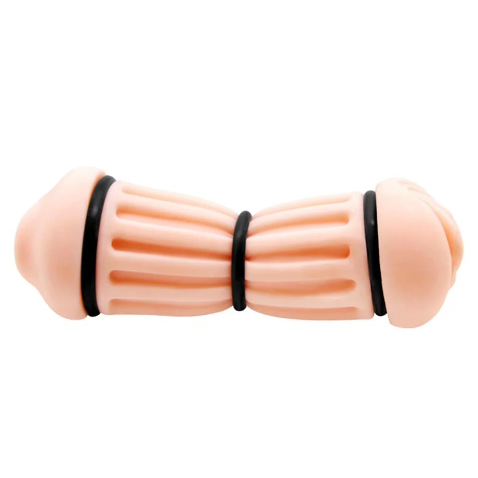 #11399 - 3 Boyutlu Suni Oral Vajinal Mastürbatör Kayganlaştırıcı Hediyeli
