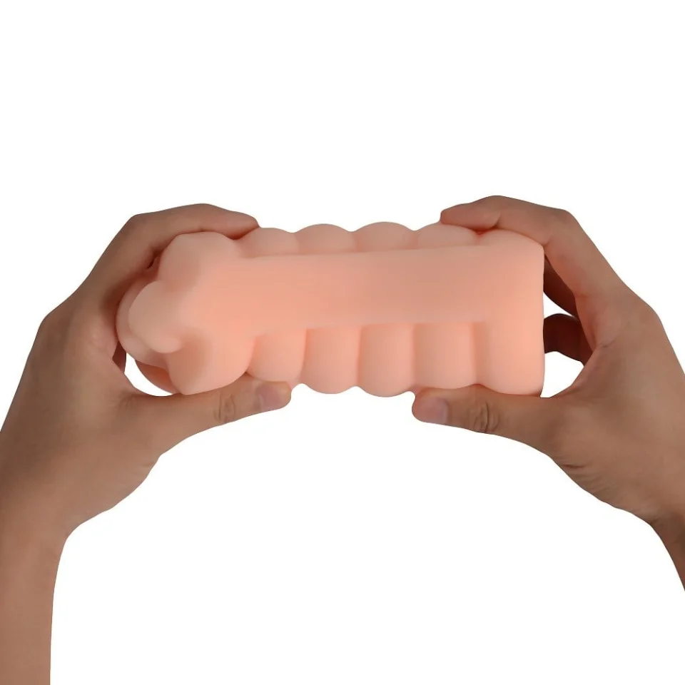 #11410 - 3 Boyutlu Suni Oral Mastürbatör Kayganlaştırıcı Hediyeli
