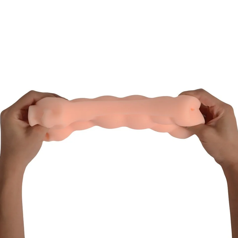 #11411 - 3 Boyutlu Suni Oral Mastürbatör Kayganlaştırıcı Hediyeli