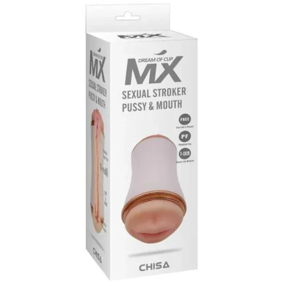 #11418 - Vajinal Oral Çift Taraflı Mastürbatör Kayganlaştırıcı Hediyeli