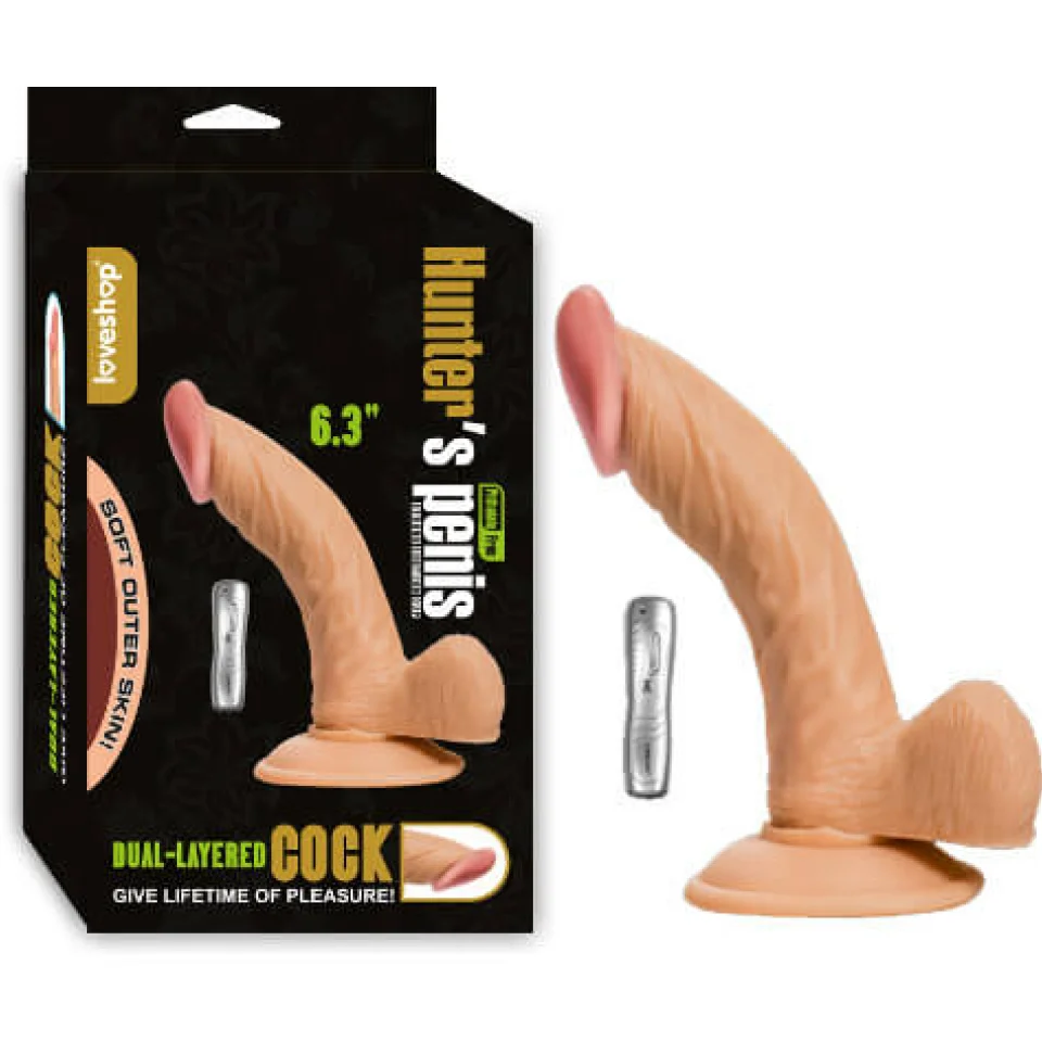 #11545 - 16 cm Titreşimli Kumandalı Realistik Dildo Vibratör