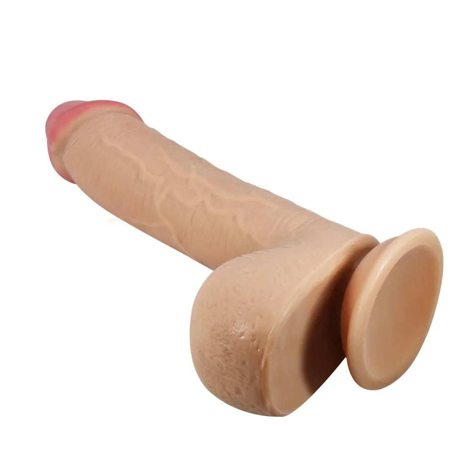 #88 - 23,4 cm Çift Katmanlı Gerçekçi Dildo Penis