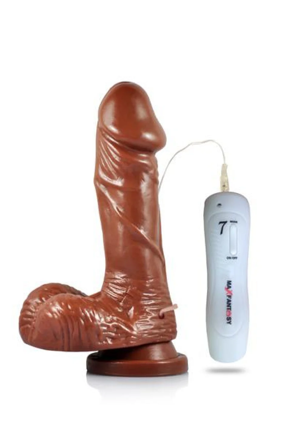 #11553 - 19 cm Realistik Titreşimli Kumandalı Melez Dildo Vibratör