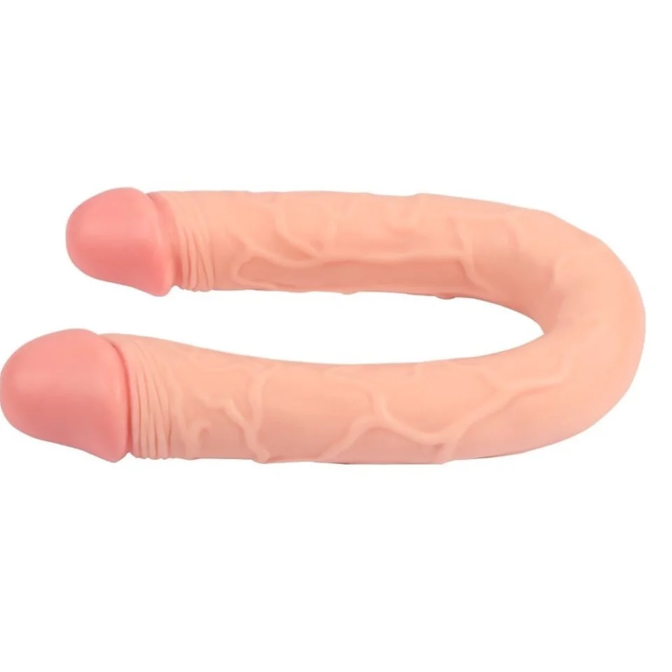 #1095 - 46 cm Realistik Çatal Dildo Anal Vajinal Penis