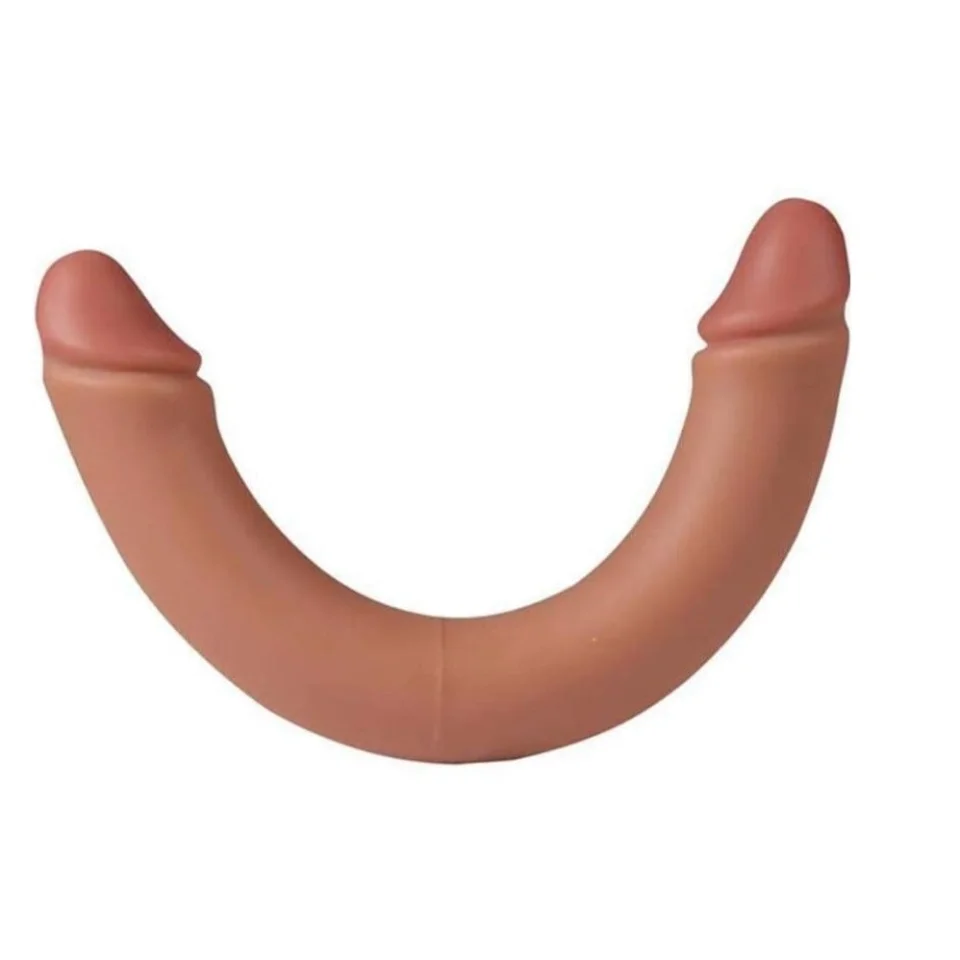 #1097 - 34 cm Çift Taraflı Gerçekçi Dildo Anal Vajinal Penis