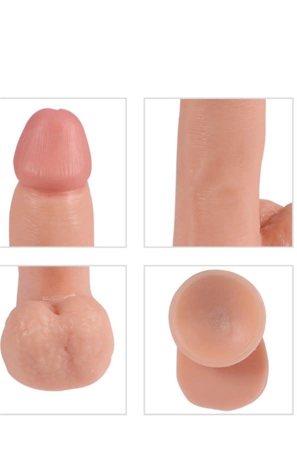 #12547 - 19,5 cm Gerçekçi Titreşimli Dildo Vibratör Penis - Phantom