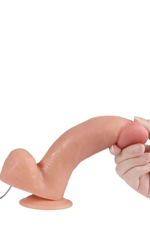 #12549 - 19,5 cm Gerçekçi Titreşimli Dildo Vibratör Penis - Phantom