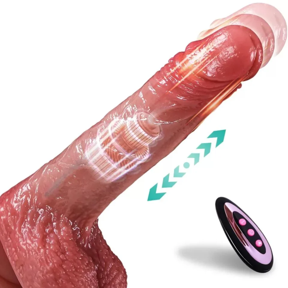 #11696 - 22 Cm Isıtmalı İleri Geri Hareketli ve Rotasyonlu Gerçekçi Vibratör
