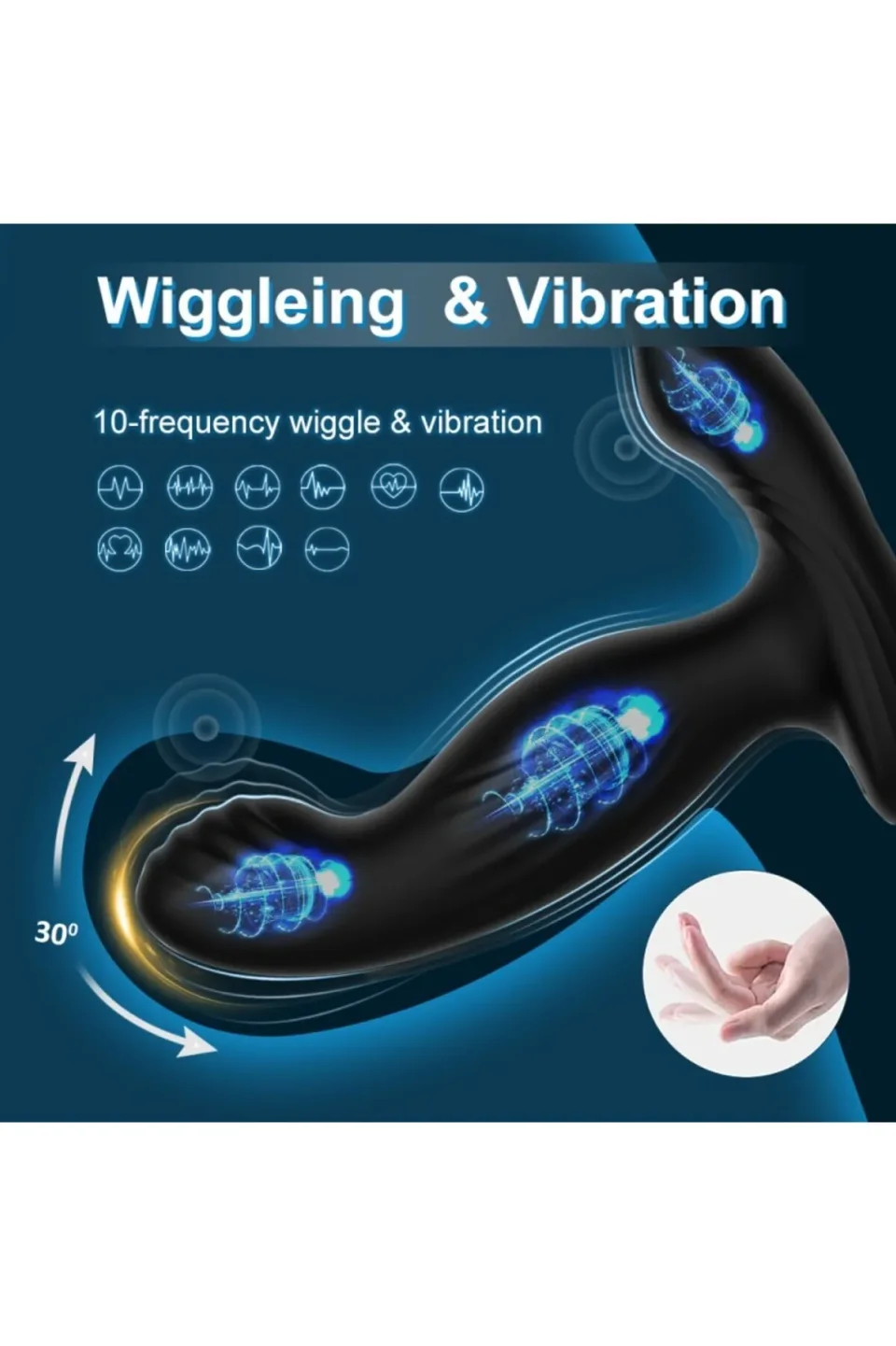 #11703 - Vomentrend Isıtmalı Usb Şarjlı Penis Halkalı Anal G Spot Titreşimli Vibratör - Keyifli ve Rahatlatıcı Deneyim
