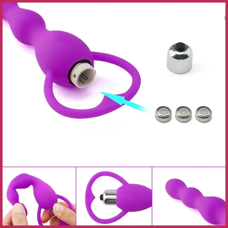 #11745 - Smooth Boncuk Butt Plug Anal Vibratör