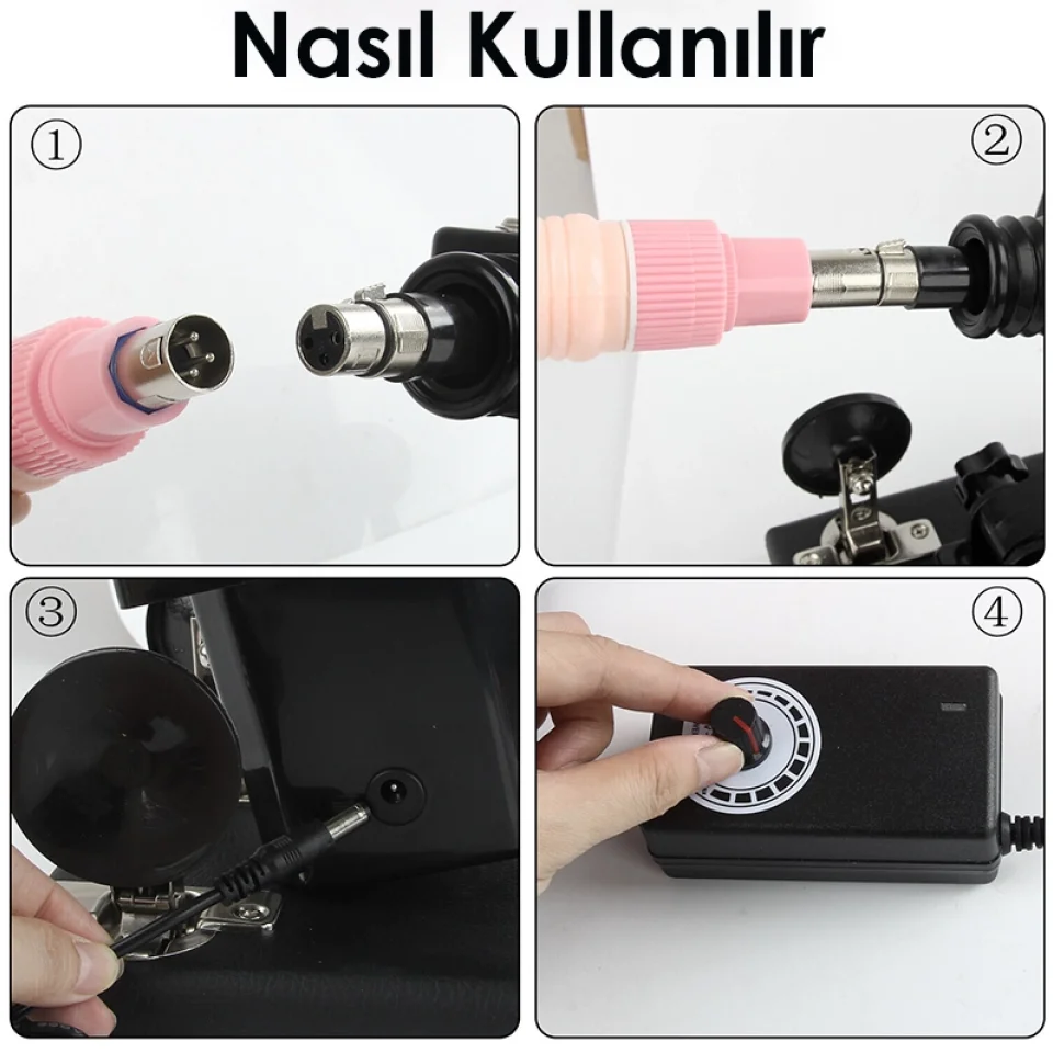 #11778 - Vantuzlu İleri Geri Hareketli Seks Makinesi