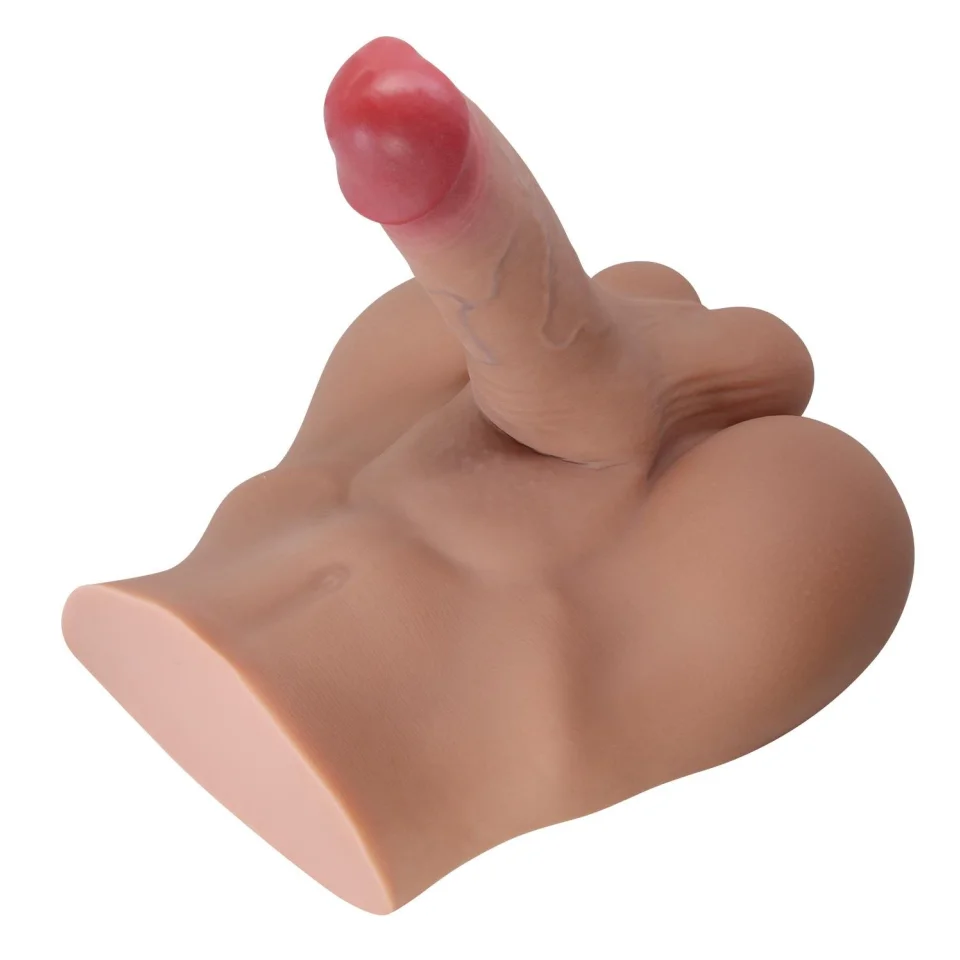 #11840 - 2 İşlevli Realistik 17,3 cm Penisli Anal Girişli Erkek Kalça
