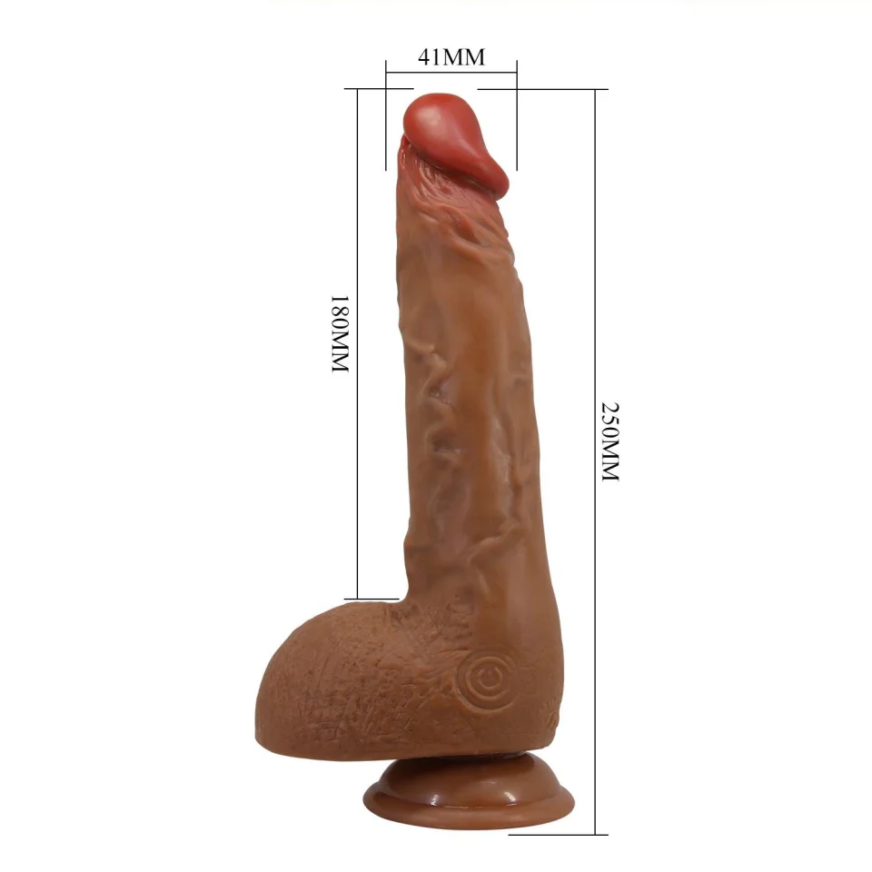 #11867 - Belden Bağlamalı Şarjlı 25cm Oynar Başlı İleri Geri Hareketli Vibratör