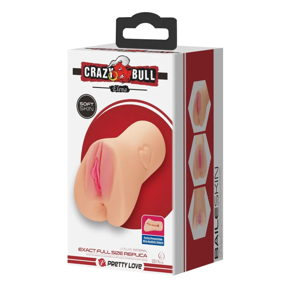 #11908 - 3 Boyutlu Gerçekçi Anal & Vajinal Masturbatör Kalp Desenli