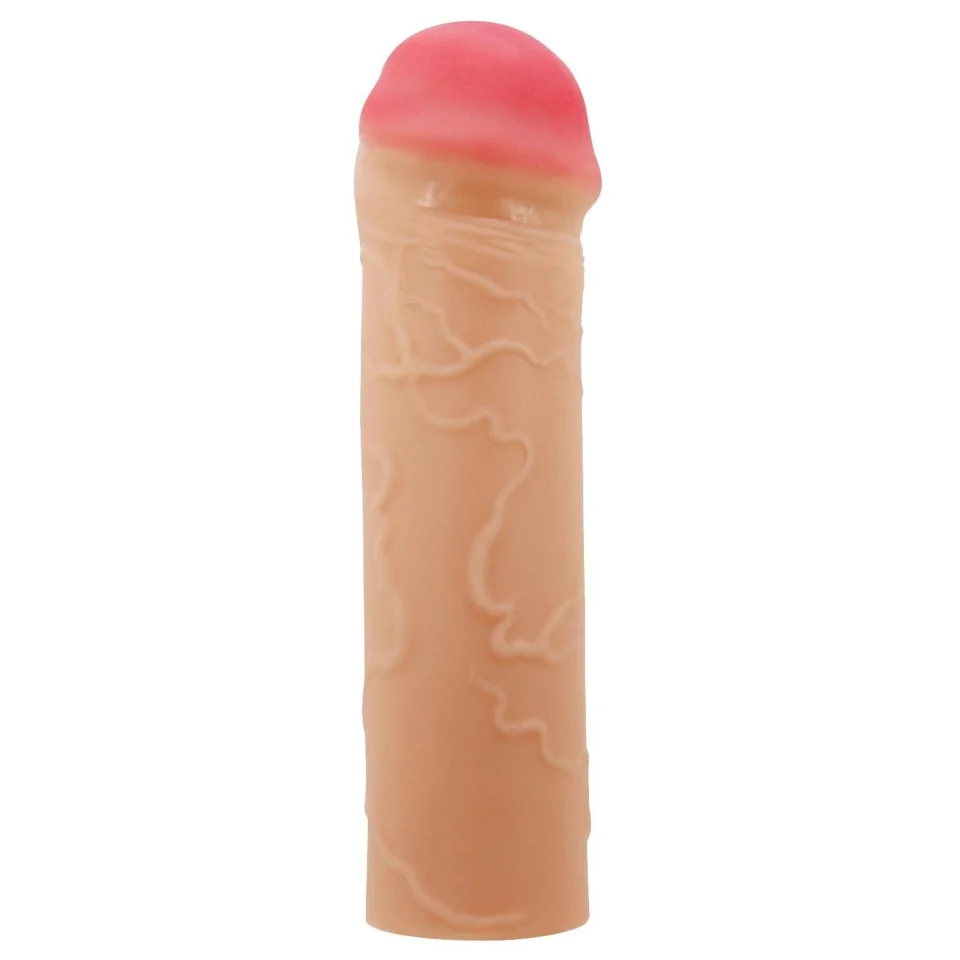 #11952 - 2,5 cm Dolgulu Premium Ten Rengi Silikon Penis Kılıfı