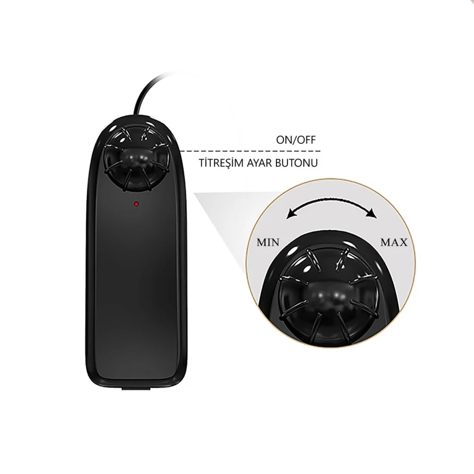 #12072 - Belden Bağlamalı 21,8 cm Çift Katmanlı Gerçekçi Titreşimli Vibratör